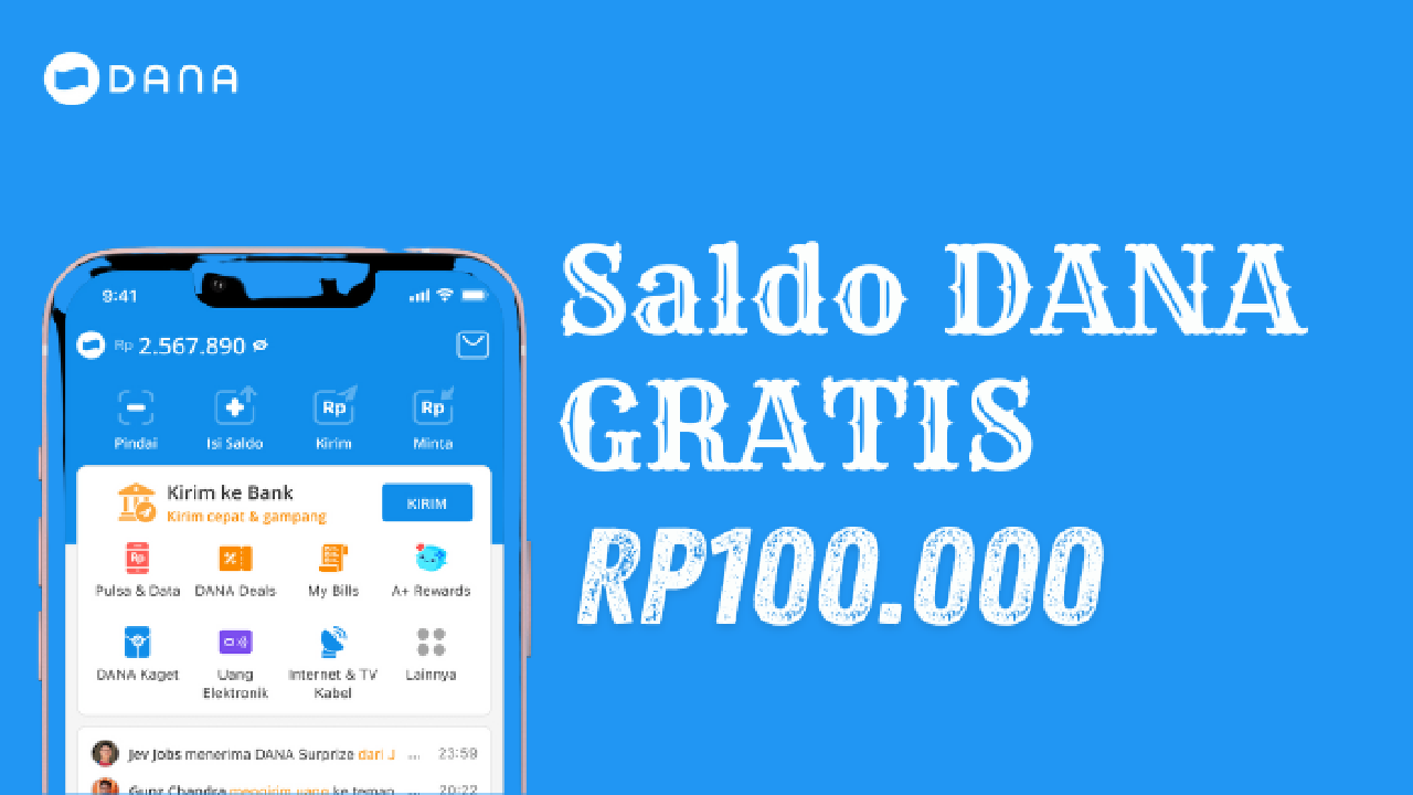 Serbu Hadiah Gratisnya Rp 150.000 dengan Klik Link DANA Kaget, Selasa 10 Desember 2024