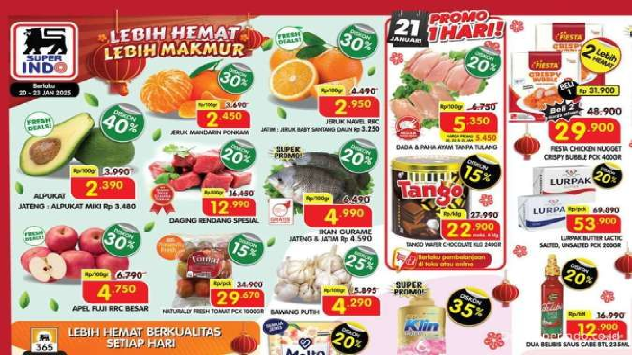 Promo Superindo Weekday Senin 20 Januari 2025: So Klin Diskon 40 Persen