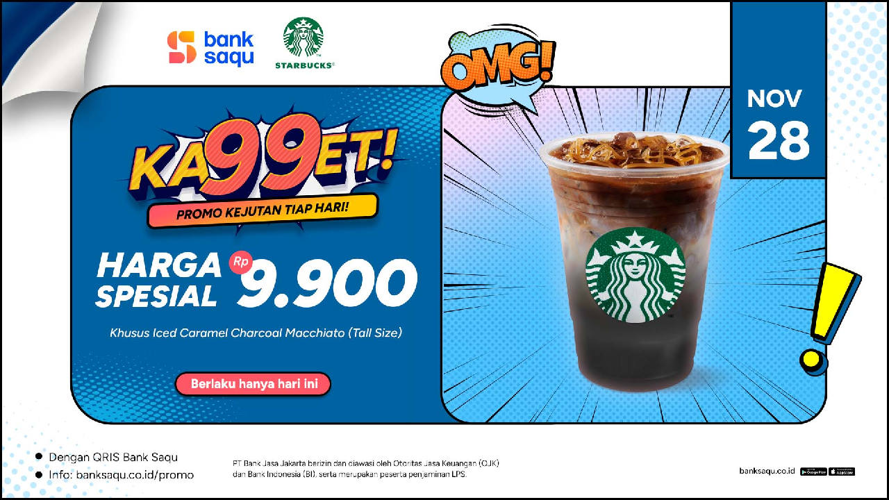 Promo 1 Hari Aja! Yuk Serbu Promo Starbucks Dijual Harga Murah Rp 9.900 Saja