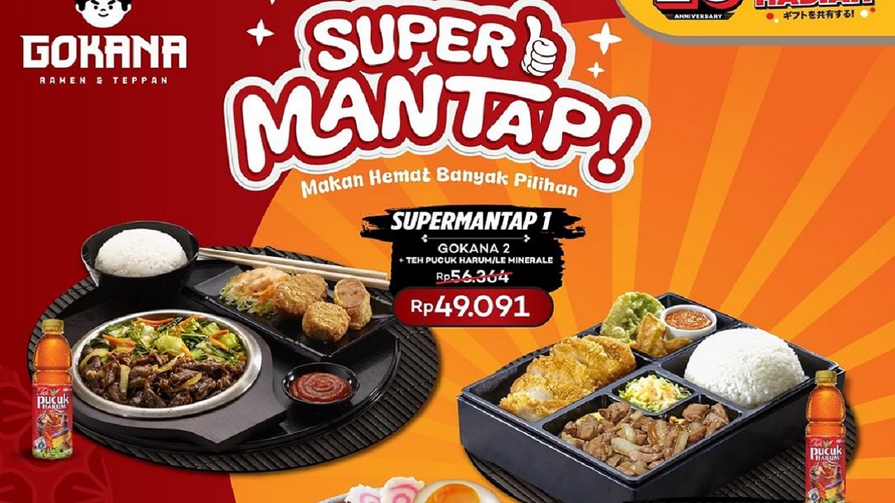 Promo 'Super Mantap' Gokana Ramen & Teppan: Makan Enak dan Kenyang Hanya Rp 40 Ribuan Aja!