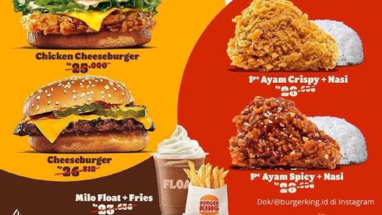 Promo Burger King Senin, 30 September 2024: Ada Paket Hemat Rp 17.000 Aja!