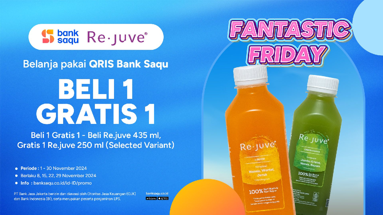 Yuk Dapatkan promo Re.juve Fantastic Friday Buy1Get1, Catat Tanggal Penutupannya