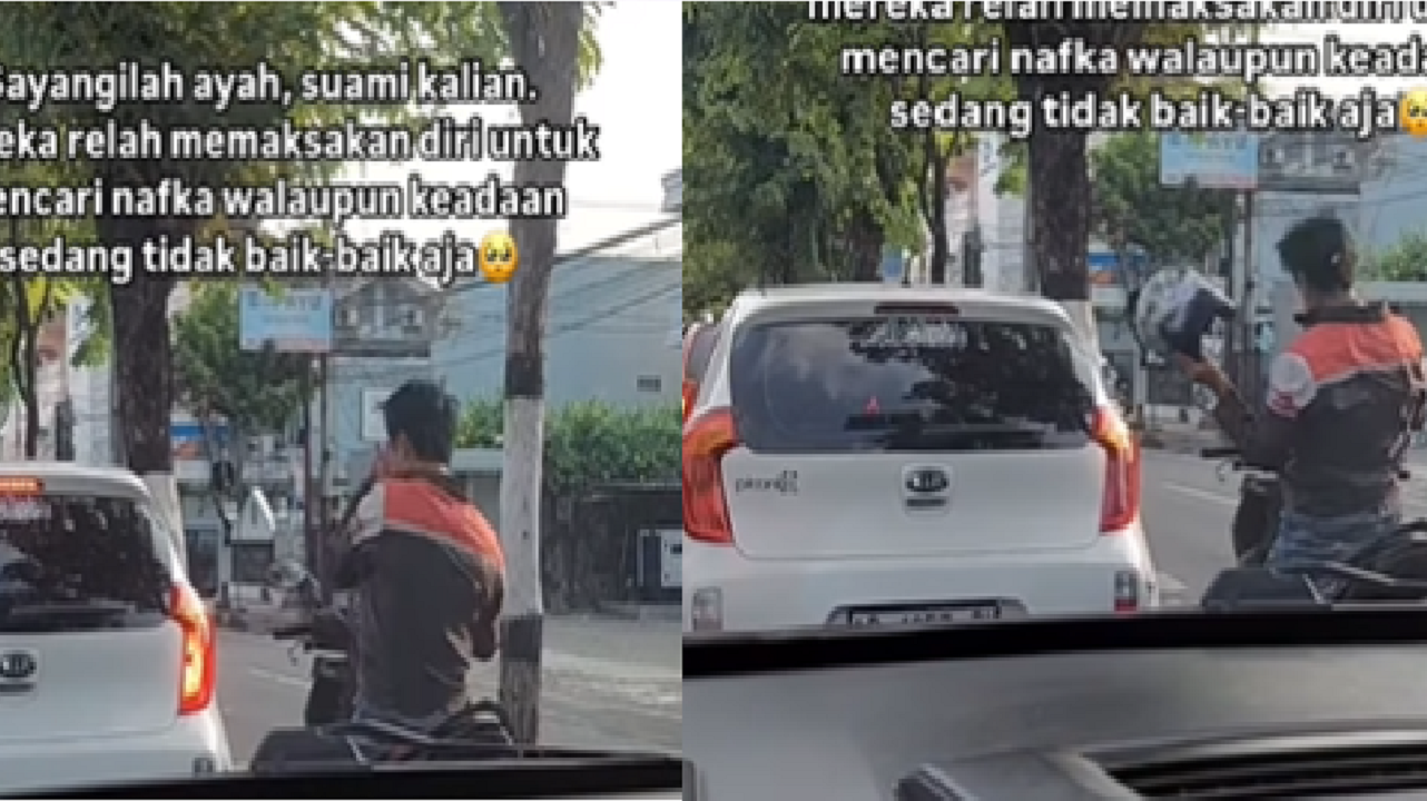 Video Viral Pemotor Pukul Kepalanya Sendiri Demi Mencegah 'Micro Sleep', Netizen Iba