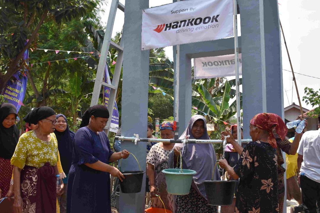 Hankook Bangun Instalasi Pompa untuk Dukung Ketersediaan Air Bersih bagi Ratusan KK di Bekasi