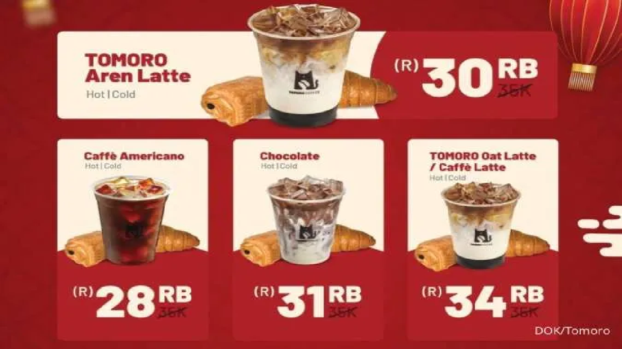 Sikat! 2 Promo Spesial Tomoro Coffe Khusus Bulan Januari 2025