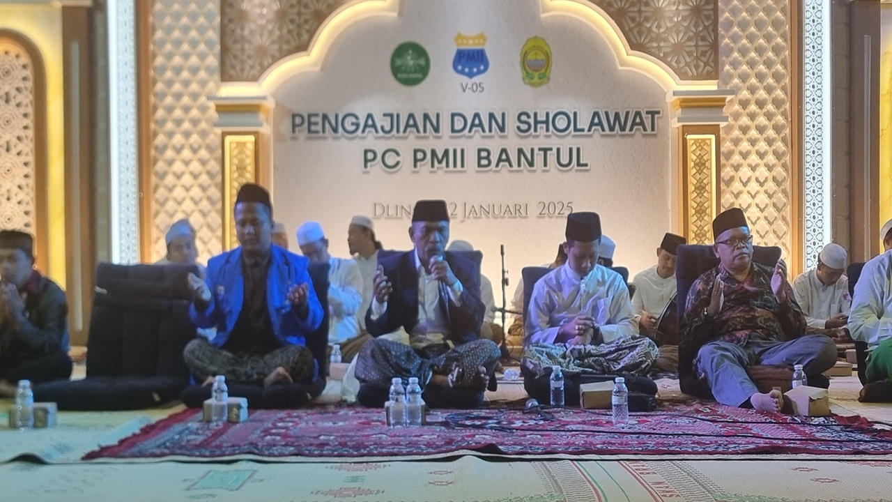 PC PMII Bantul Launching Desa Binaan, Gelar Sholawat dan Pengajian Sebagai Puncak PKL 2