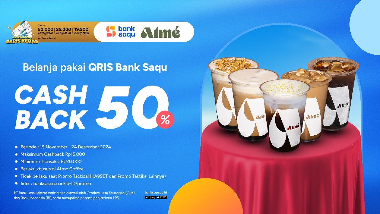 Berakhir Hari Ini! Ayo Ambil Promo Atme Coffe Cashback Hingga 50 Persen