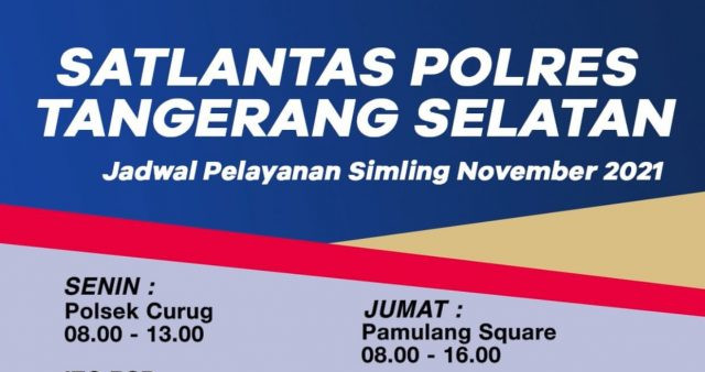 Jadwal dan Lokasi SIM Keliling di Wilayah Tangerang Selatan Hari Ini, Selasa 29 Desember 2021