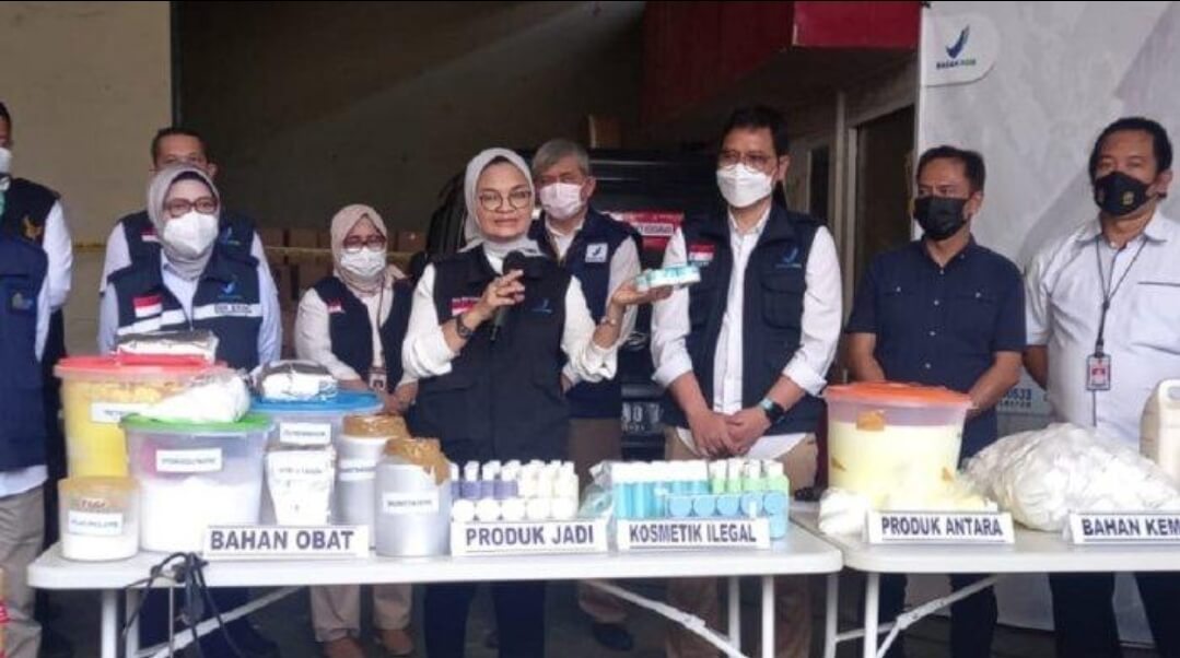 BPOM Sita Kosmetik Ilegal Berbahan Terlarang Rp7,7 Miliar di Pabrik Jakut, Jadi Langganan Klinik dan Dokter