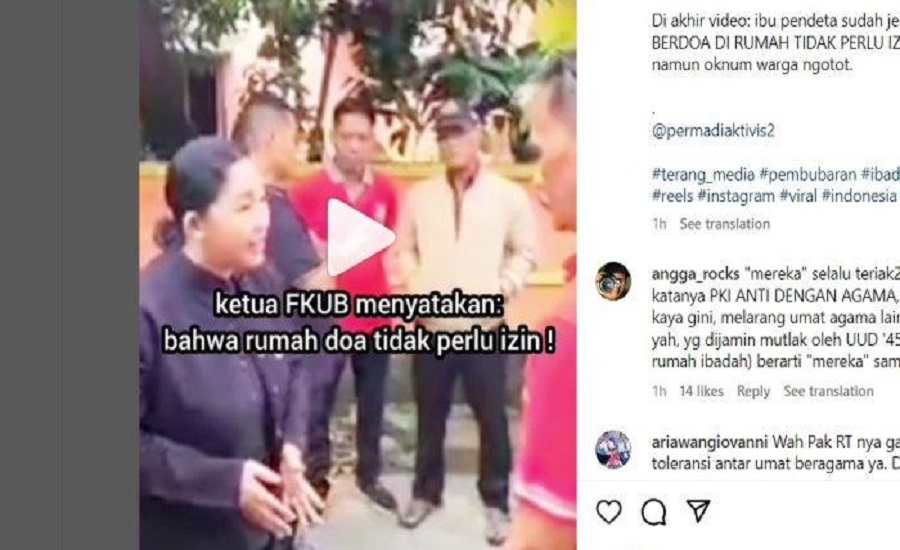 Waduh! Warga dan Ketua RT Bubarkan Ibadah Umat Kristen di Bekasi, Sampai Ngomong 'Kurang Ajar Kalian'