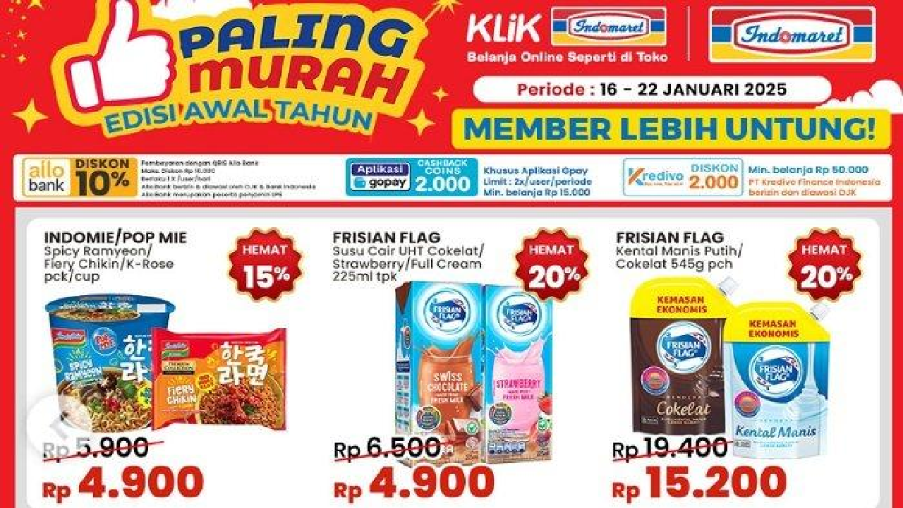 Daftar Produk Promo di Indomaret Hari Kamis 16 Januari 2025