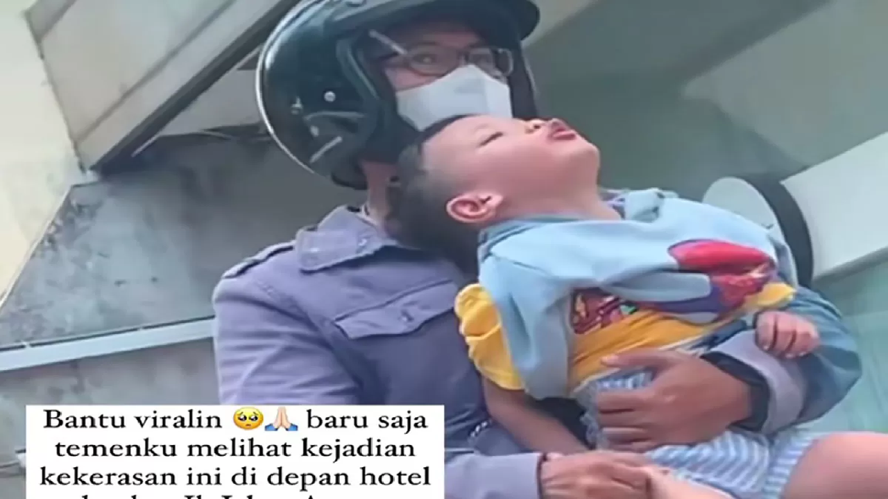 Viral! Seorang Pria di Surabaya Cubit Anak Kecil Berkali-kali