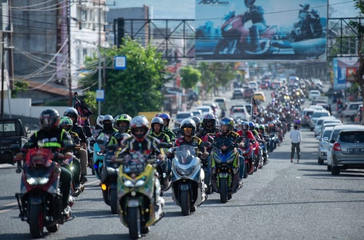Anniversary NrXr Nasional Ke 8 Tahun Sukses Dihadiri Ratusan Bikers