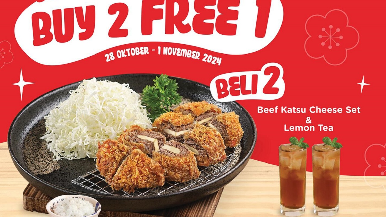 Serbu Payday Bonus di Kimukatsu! Ada Promo Buy 2 Get 1 Free yang Berlaku Sampai 1 November 2024