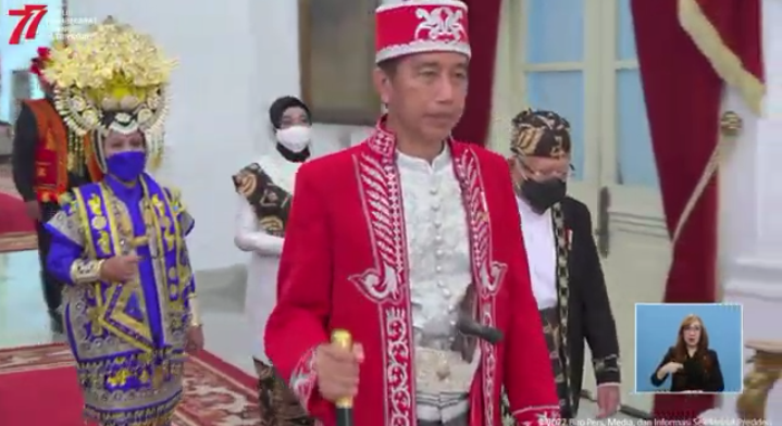 Lanjutkan Tradisi, Presiden Jokowi Kenakan Baju Adat Dolomani Saat Upacara HUT Kemerdekaan ke-77 RI