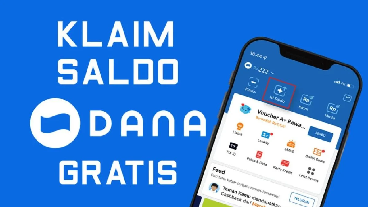 Dapatkan Saldo Gratis dari DANA Kaget Rp 250 Ribu Kamis, 17 Oktober 2024 dengan Cara Klik Link Dibawah Ini!