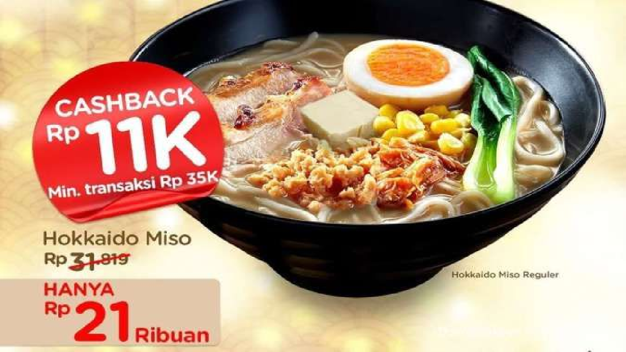 Promo Spesial Awal Tahun: Hokben 1.1 Cashback Rp 11.000, Ini Syaratnya