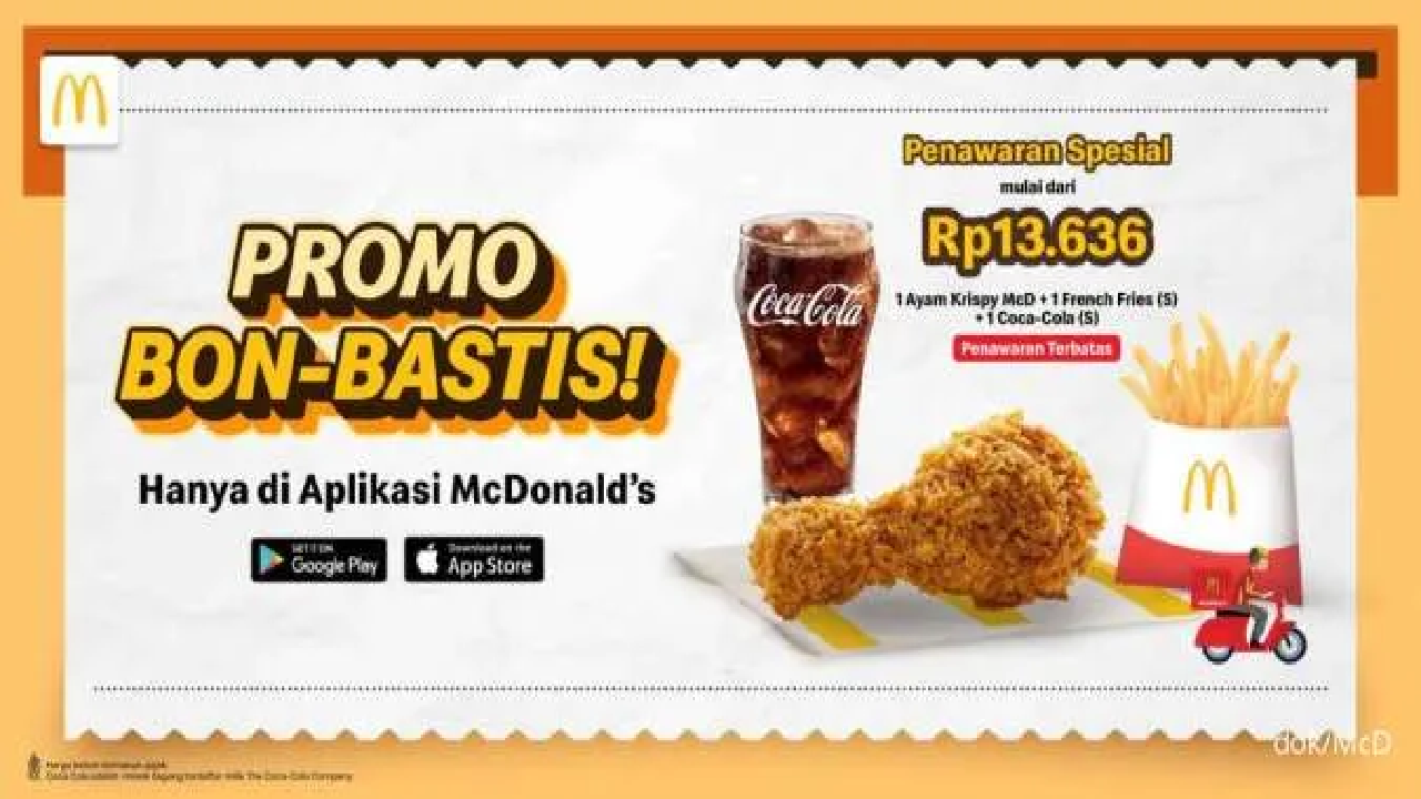 Promo Akhir Tahun McD Paket Bon-bastis, PaNas 1 Krispy Fries Hanya Rp 13.636