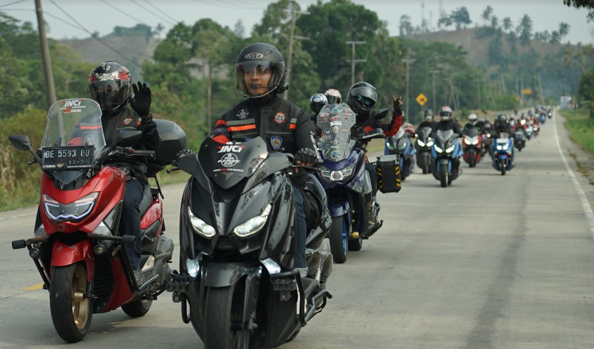 Perdana di Lampung, Ratusan Biker Antusias Hadiri Gelaran MAXi Yamaha Day