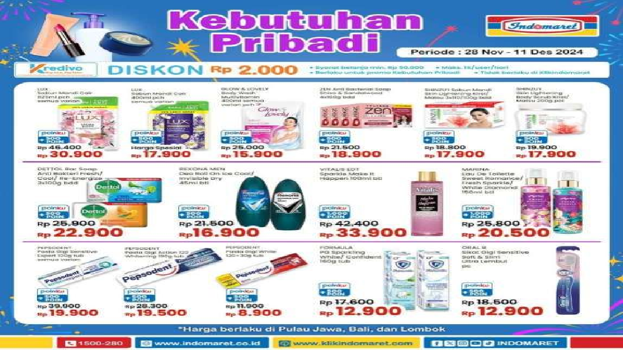 Promo Deterjen Terbaru ALFA, Indomaret dan Superindo Ada Harga Spesial