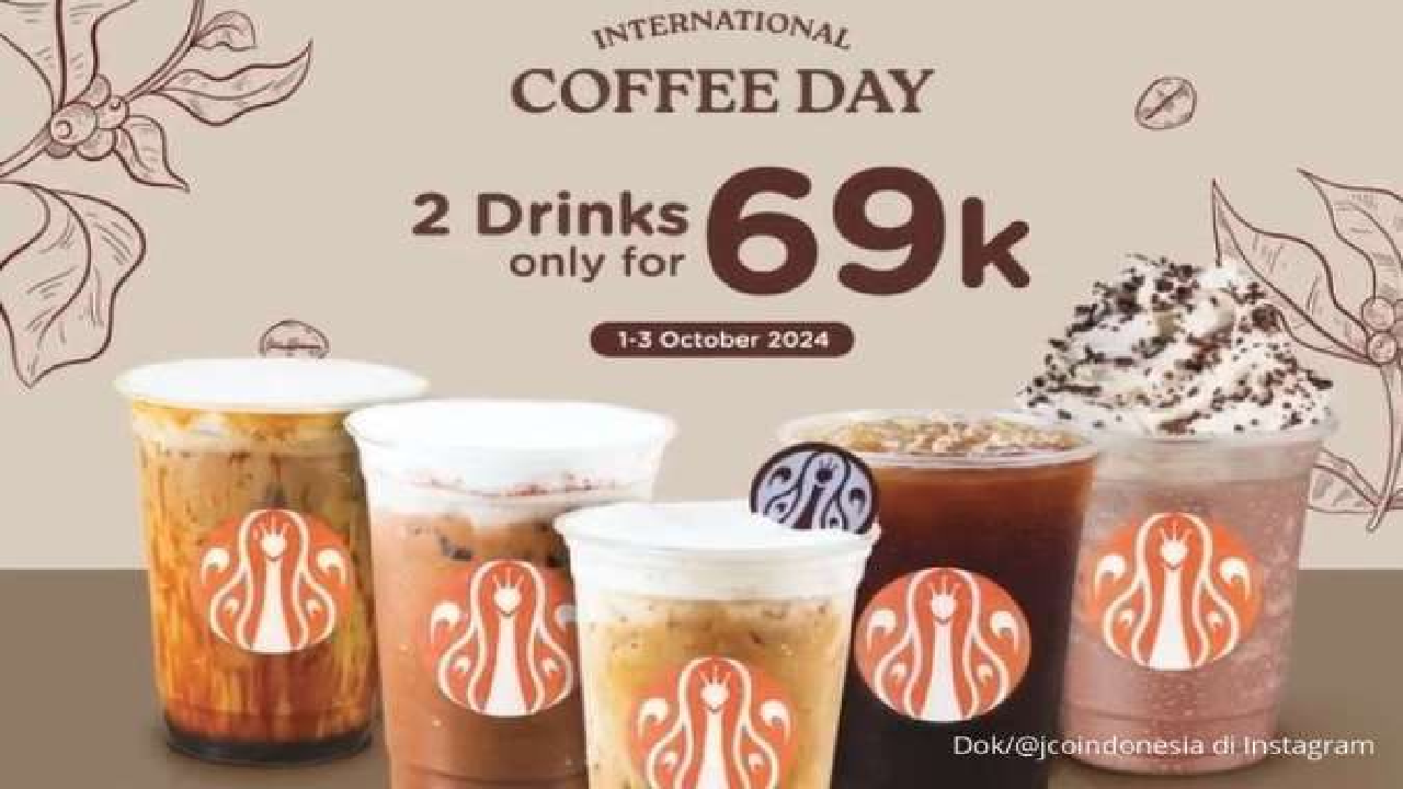 Peringatan Hari Kopi Sedunia, J.CO Berikan Promo Coffe Hari Ini Kamis 3 Oktober 2024