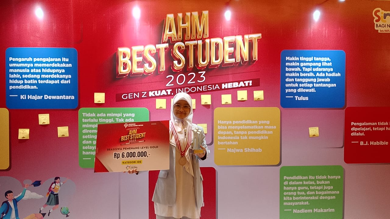 Ini Dia Siswi SMK Binaan Wahana yang Sabet Gelar AHM Best Student 2023 