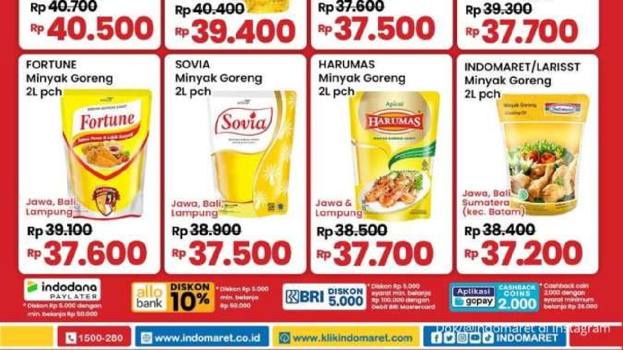 BARU! Daftar Promo Minyak Goreng Superindo dan Indomaret 6 Januari 2025