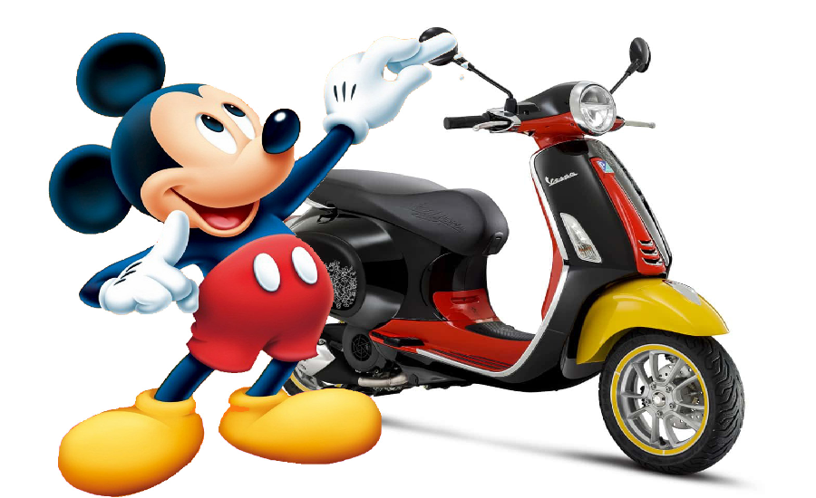 Limited Edition! Vespa Berkaloborasi Dengan Disney Edisi Mickey Mouse!