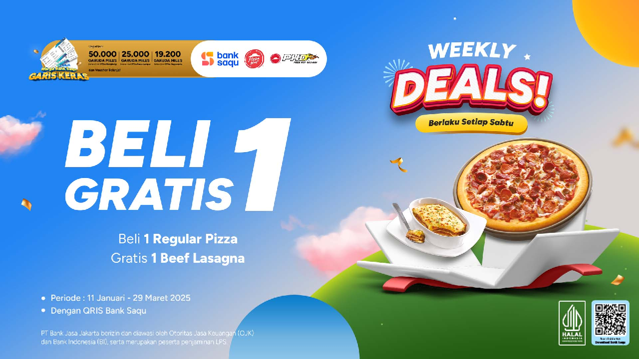 Dapatkan Promo Terbaru Pizza Hut Beli 1 Gratis 1, Catat Syaratnya!