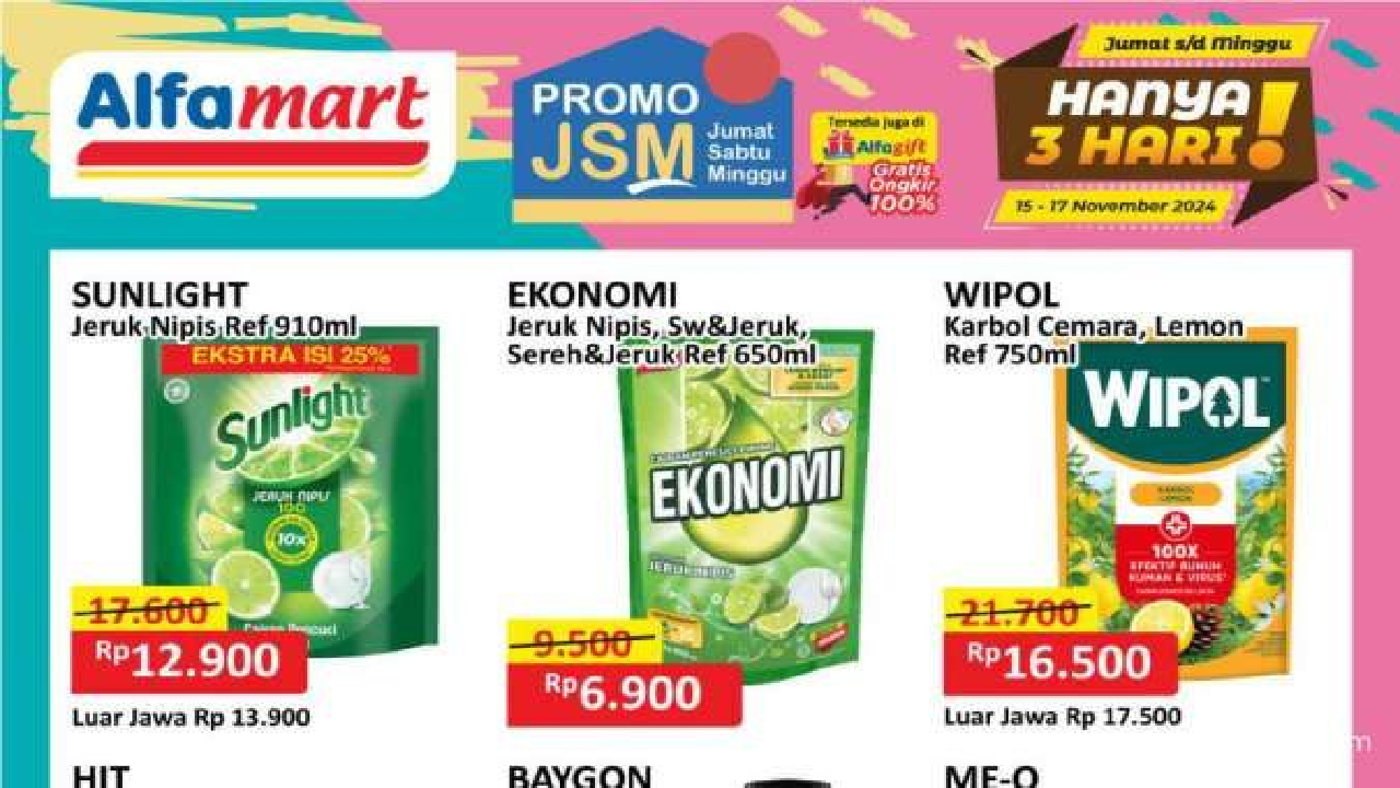 Promo Alfamart Belanja Jadi Lebih Hemat Weekend Sabtu, 16 November 2024