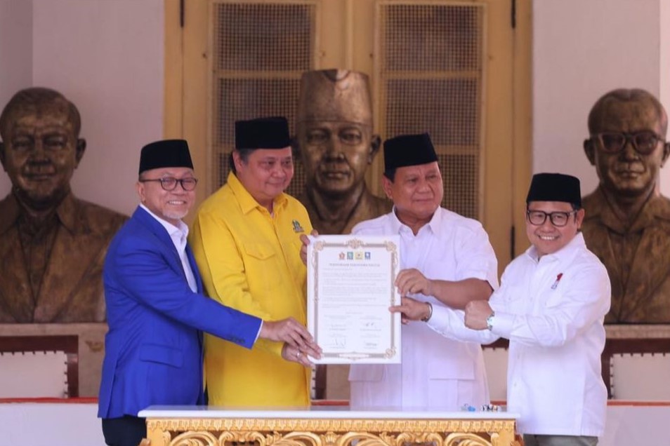 Kata Prabowo, Airlangga, dan Zulkifli Hasan Usai Golkar dan PAN 'Join' Bareng Koalisi Gerindra dan PKB