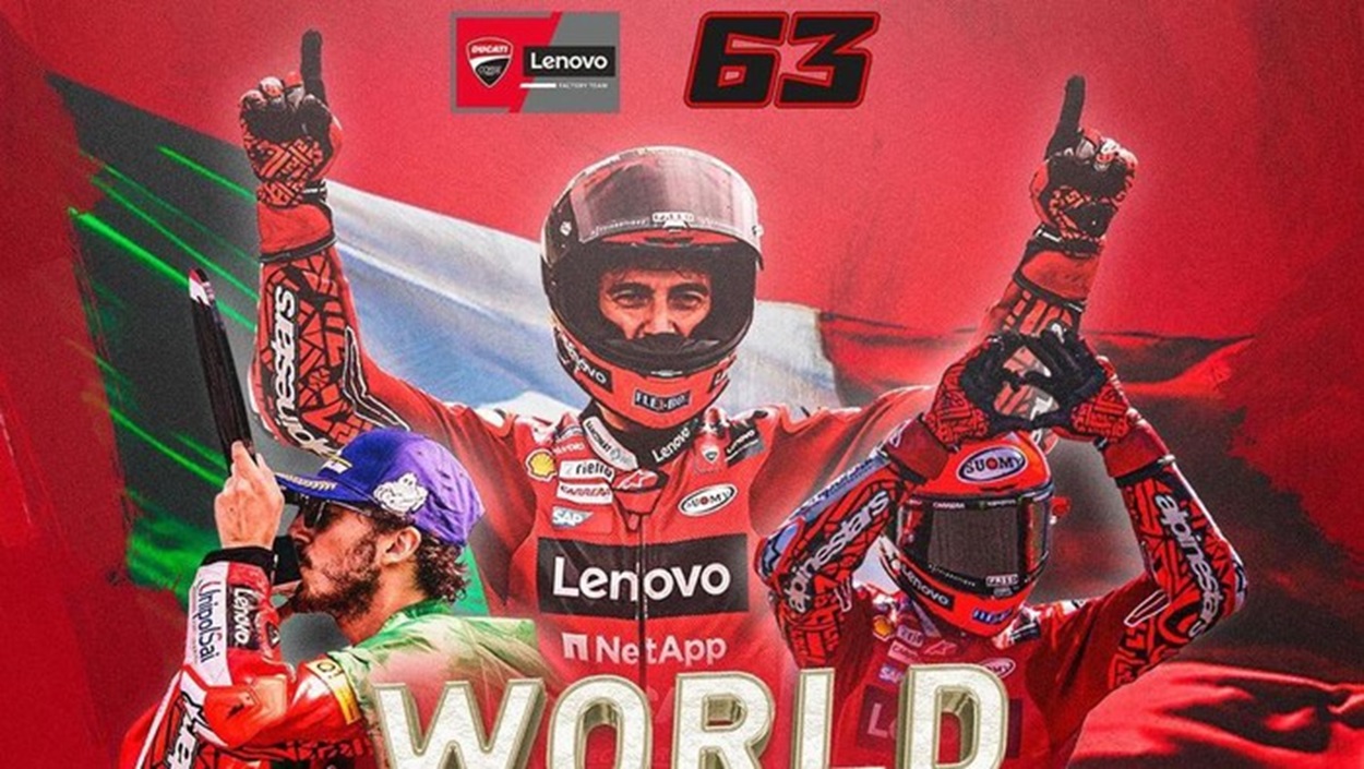 Duet Ducati dan Francesco Bagnaia Sempurna jadi Juara Dunia MotoGP 2023