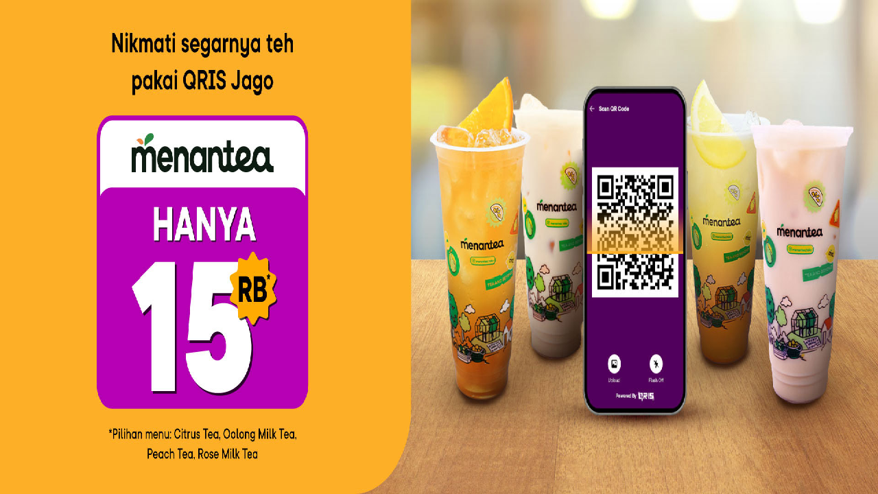 Dapatkan Promo Minuman Menantea, Cukup Membayar Rp 15.000 Saja!