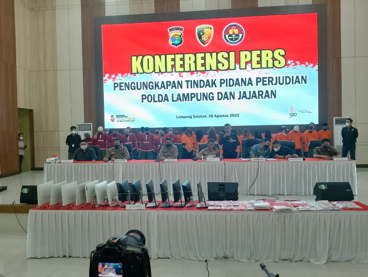 Polda Lampung Bekuk Pelaku Perjudian, Begini Laporannya