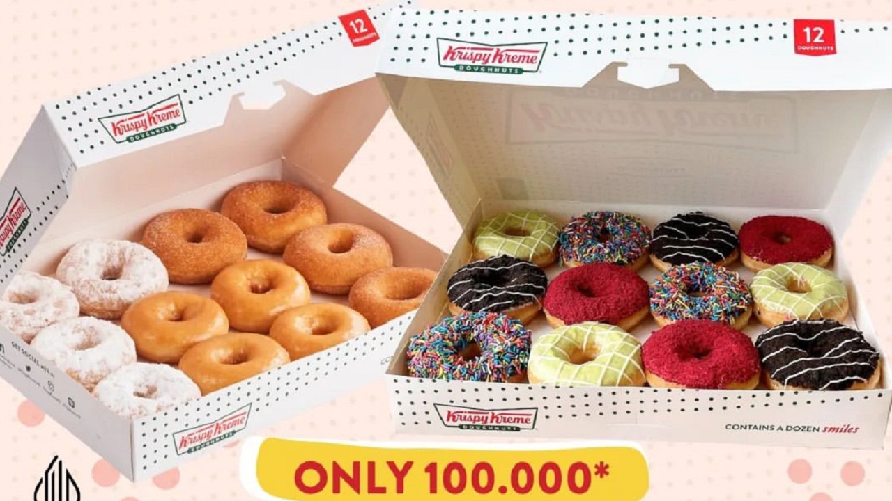 Promo Krispy Kreme Akhirnya Datang Lagi! Cuma di Hari Ini, Kamu Bisa Dapatkan 2 Lusin Donat Hanya 100 Ribu