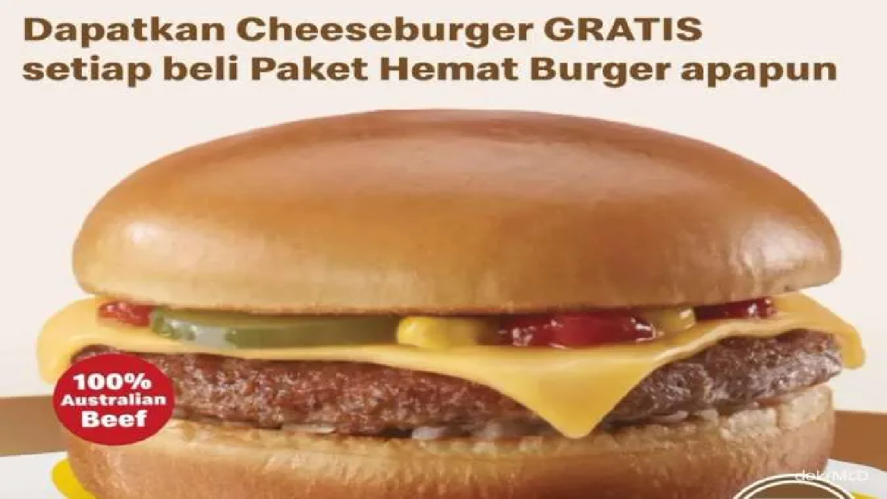 Promo Hari Sumpah Pemuda McD 28 Oktober 2024: Gratis 1 Cheeseburger Tiap Beli Paket Hemat!