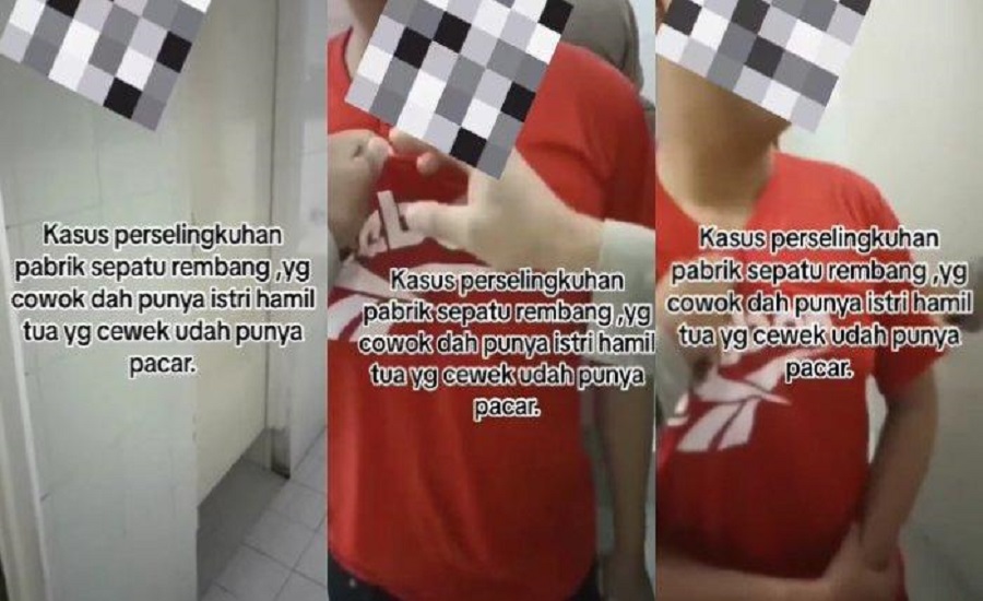 Viral Karyawan Pabrik Kepergok Asyik 'Indehoy' di Dalam Toilet: Ayo Metu!