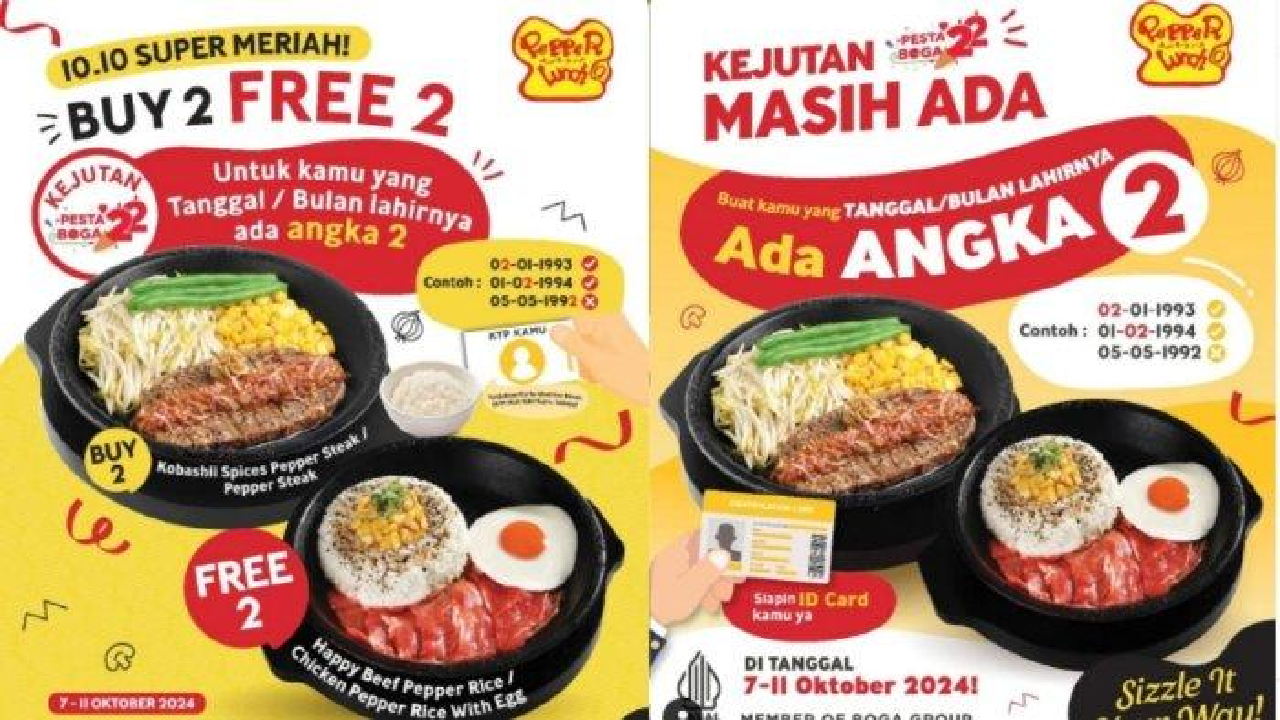 Deretan Promo Terbaik Edisi 10.10: Makan Bertiga Cuma Rp 100 Ribuan Aja!