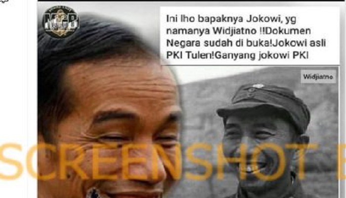 Heboh! Ayah Asli Jokowi Bernama Widjiatno Disebut Anggota PKI? Cek Faktanya di Sini