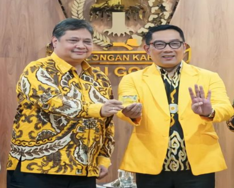 Ridwan Kamil Resmi Gabung Golkar, Airlangga Hartarto: 'Istimewa'