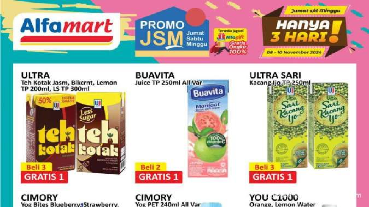 Jangan Lewatkan! Daftar Promo JSM Alfamart Berlaku Hingga 10 November 2024