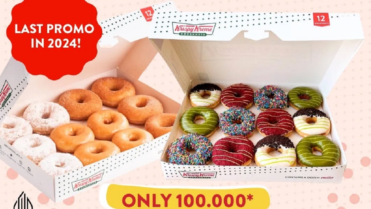 Jangan Lewatkan Promo 12.12 dari Krispy Kreme, 2 Lusin Donat Hanya Rp 100 Ribu!