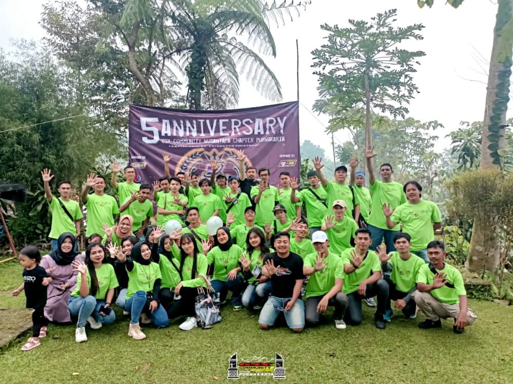 Rayakan Anniversary ke-5, GCN Chapter Purwakarta Adakan Camping Asik