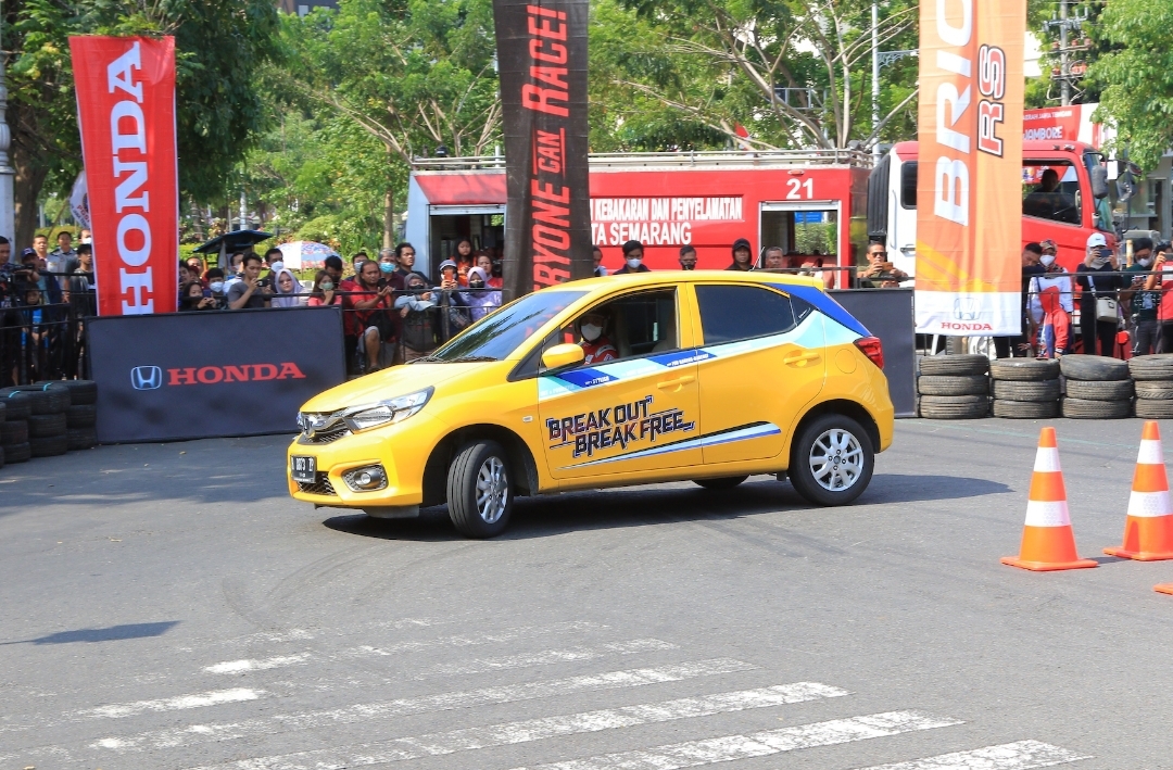Sukses di 2 Kota, Honda Brio Slalom Challenge 2022 Kini Sambangi Semarang