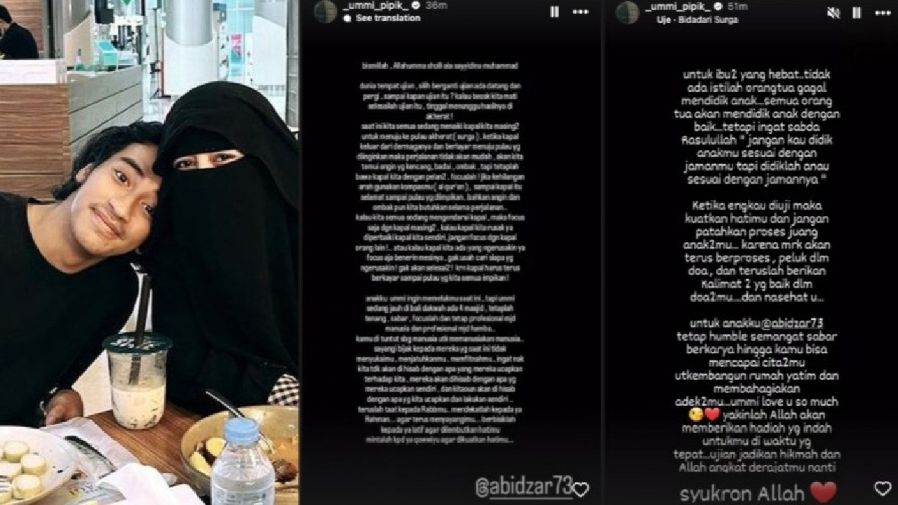 Umi Pipik Beri Pesan Menyentuh Usai Foto Abidzar Diduga Pamer Alat Kelamin Viral: Ingat Nak..