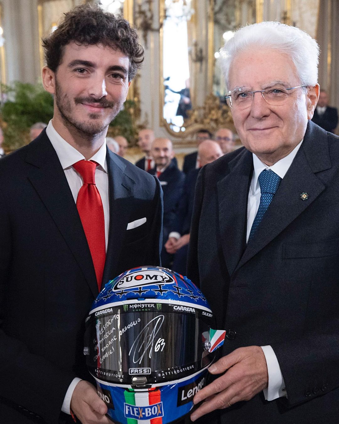 Francesco Bagnaia Bertemu Presiden Italia Setelah Jadi Juara Dunia MotoGP 2022