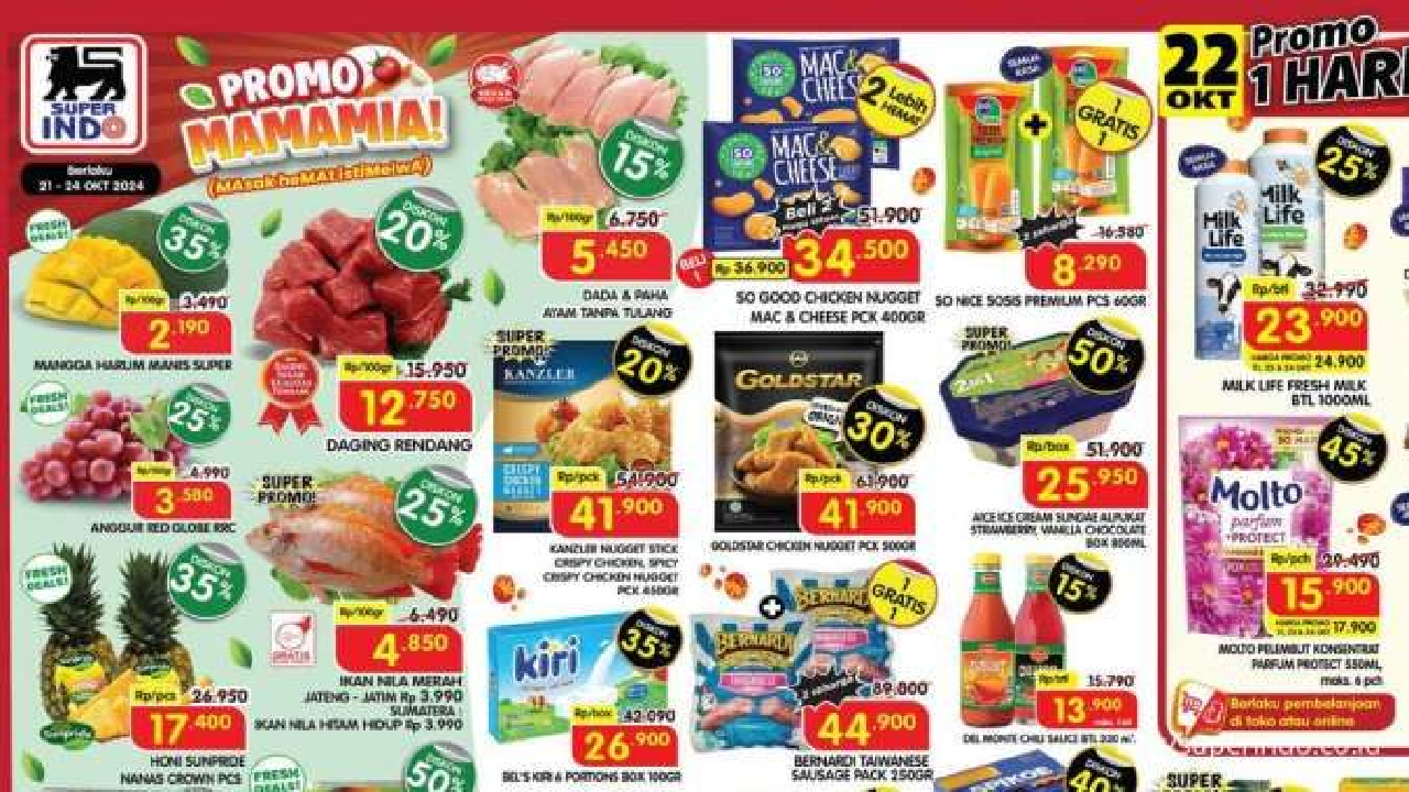 Promo Superindo Weekday Terbaru Hari Ini 21 Oktober 2024: Ada Es Krim Aice Diskon Hingga 50 Persen