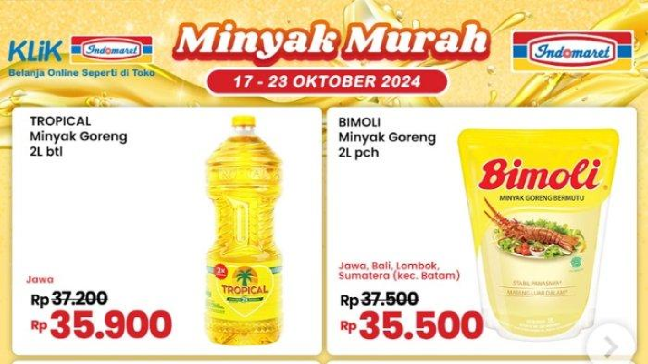 Jangan Lewatkan! Promo Minyak Goreng di Indomaret Spesial Weekend 19 Oktober 2024