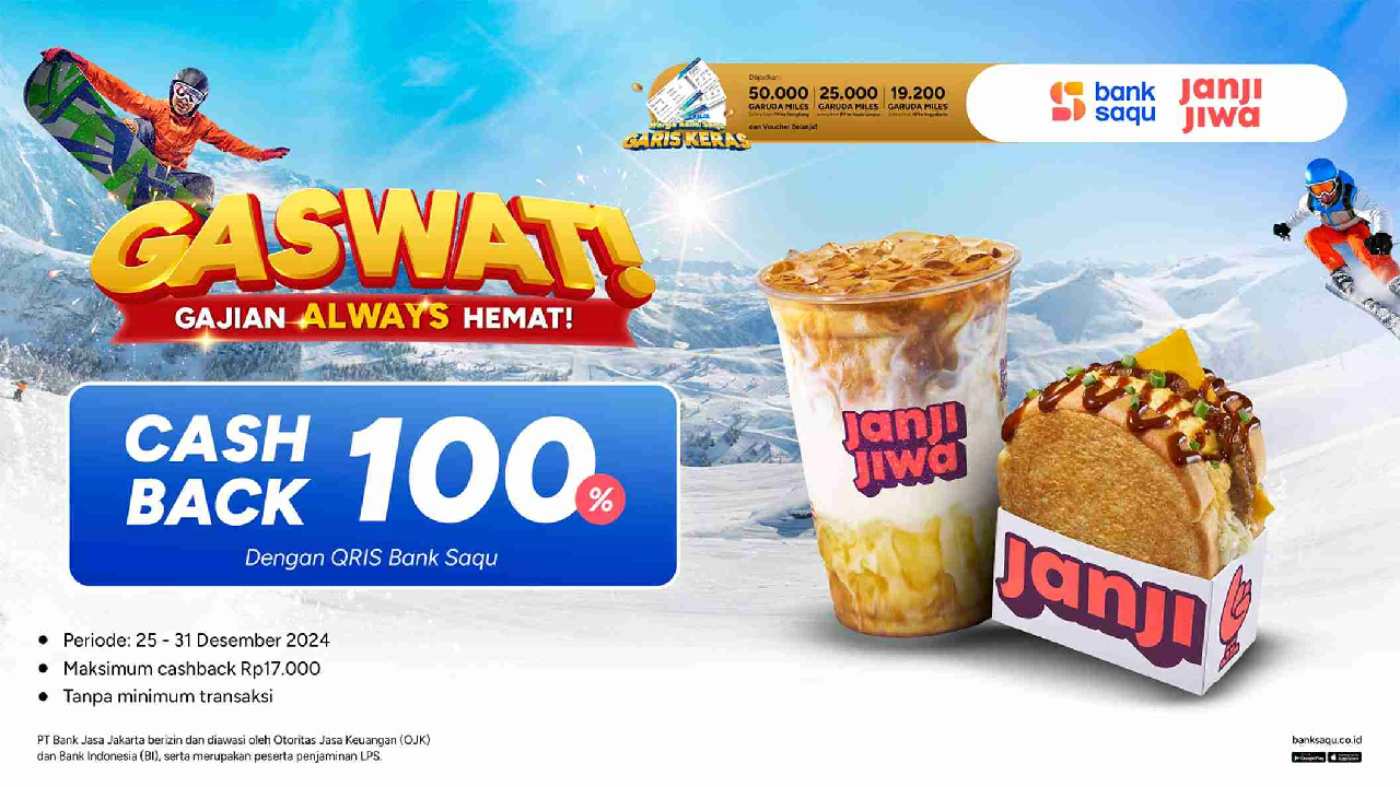 SIKAT Ambil Promo Janji Jiwa Ada Cashback 100 Persen, Aktif Sampai Akhir Bulan