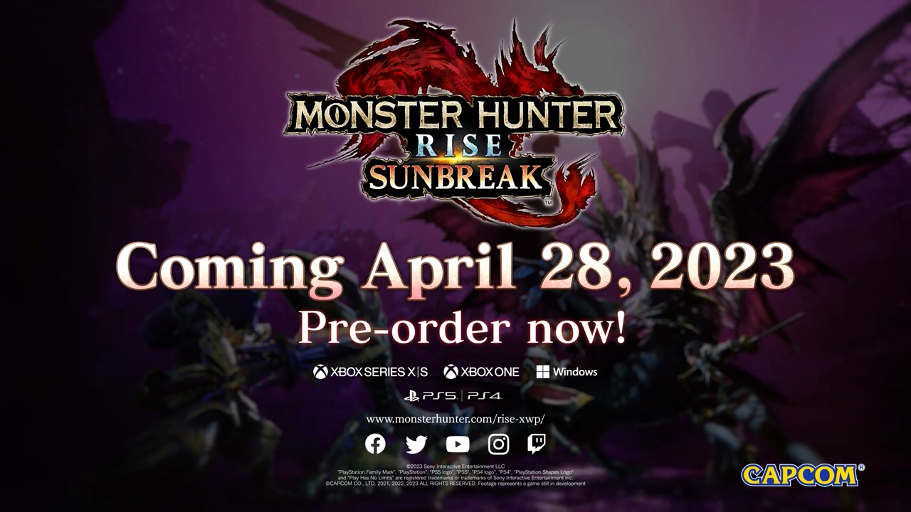Game Monster Hunter Rise: Sunbreak Akan Datang Ke Xbox Dan PlayStation April Ini
